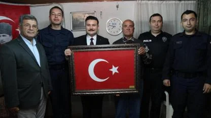 Kaymakam Acar'dan Kıbrıs Gazisi Hüseyin Kırıcı'ya iftar ziyareti