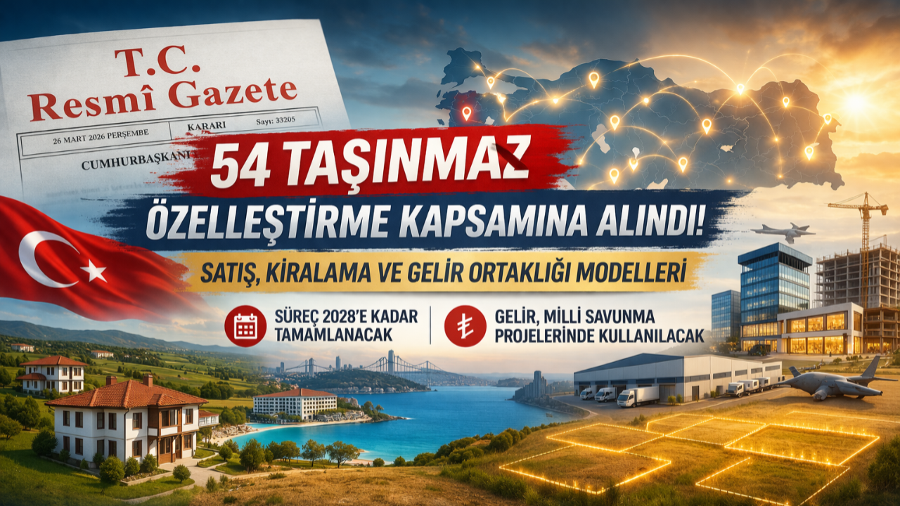 Milli Savunmaya Dev Kaynak: 54 Hazine Taşınmazı Özelleştiriliyor! Geliri Lojman ve Tesis Yapımına Gidecek