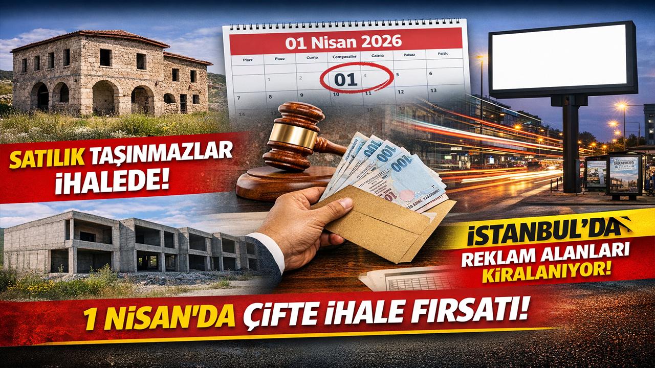 Milyonluk İhale Dalgası: Afyon ve Antalya’da Taşınmaz Satışı, İstanbul’da Dev Reklam Kiralaması!
