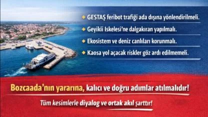 Bozcaada’da liman projesi tartışması! TİP'ten ortak akıl çağrısı