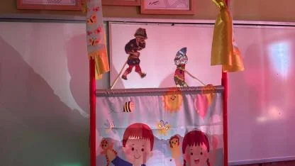 Yenice Cumhuriyet İlkokulu’nda Karagöz ve Hacivat gösterisi