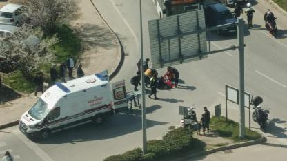 ÇOMÜ önünde korkutan kaza!