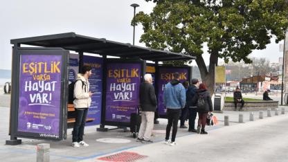 Çanakkale'de 8 Mart'a özel farkındalık durağı!