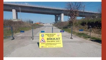 Lapseki'de Sürücüler Dikkat! O cadde trafiğe kapatıldı