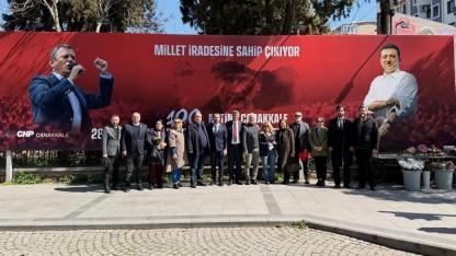 Çanakkale’de "yüzüncü miting" heyecanı: CHP heyeti Cumhuriyet Meydanı’nda incelemelerde bulundu
