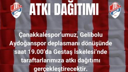 İskele Kırmızı-Beyaza Boyanacak! Çanakkalespor’dan Taraftarına Atkı Sürprizi