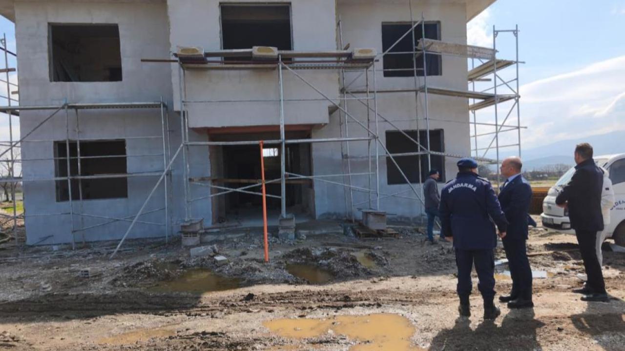 Etili’ye Modern Jandarma Karakolu: Kaymakam Nebioğlu İnşaat Çalışmalarını Yerinde İnceledi!