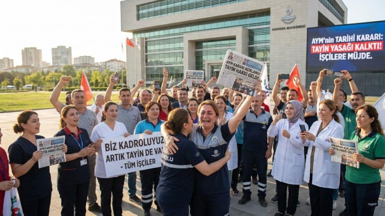 Taşerondan Kadroya Geçen İşçiler İçin "Duvarlar" Yıkıldı: AYM’den Kritik Tayin Kararı!