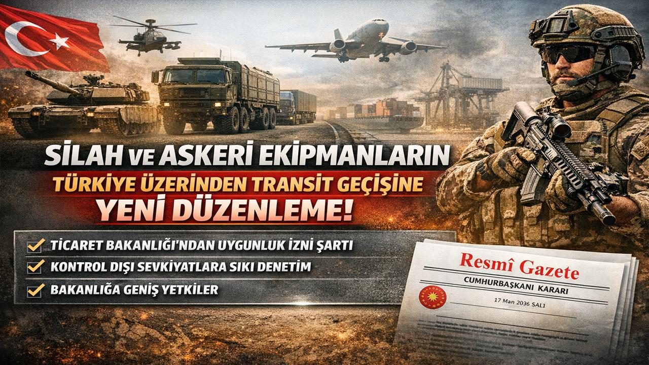 Türkiye'den Silah Geçişine Sıkı Takip! Bakanlığa Tam Yetki Verildi