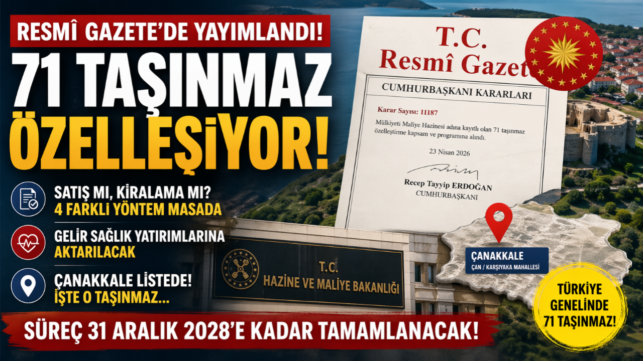 71 Taşınmaz Satışa Mı Çıkıyor? Şok Karar Ortaya Çıktı