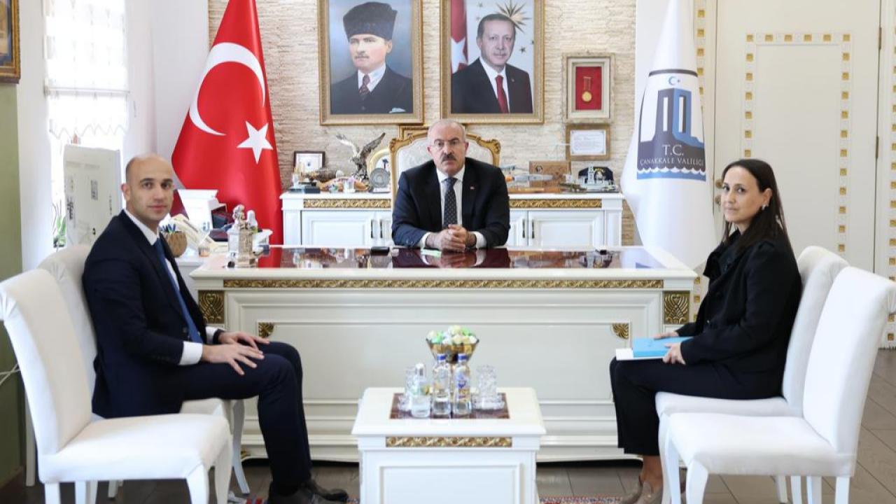 Basın İlan Kurumu Bölge Müdürü Ökkeş Buğra Atılgan'dan Vali Toraman'a Ziyaret