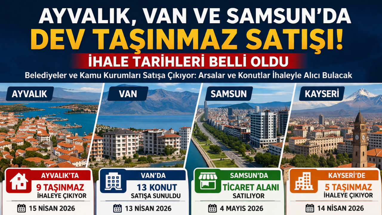 Belediyeler ve Kamu Kurumları Satışa Çıkıyor: Arsalar ve Konutlar İhaleyle Alıcı Bulacak