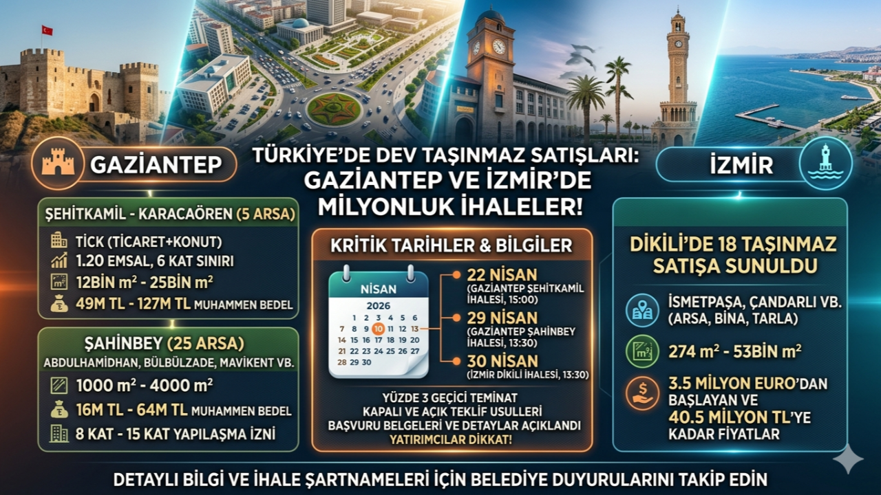 Belediyelerden Dev Satış: Milyonluk Arsalar İhaleye Çıkıyor!