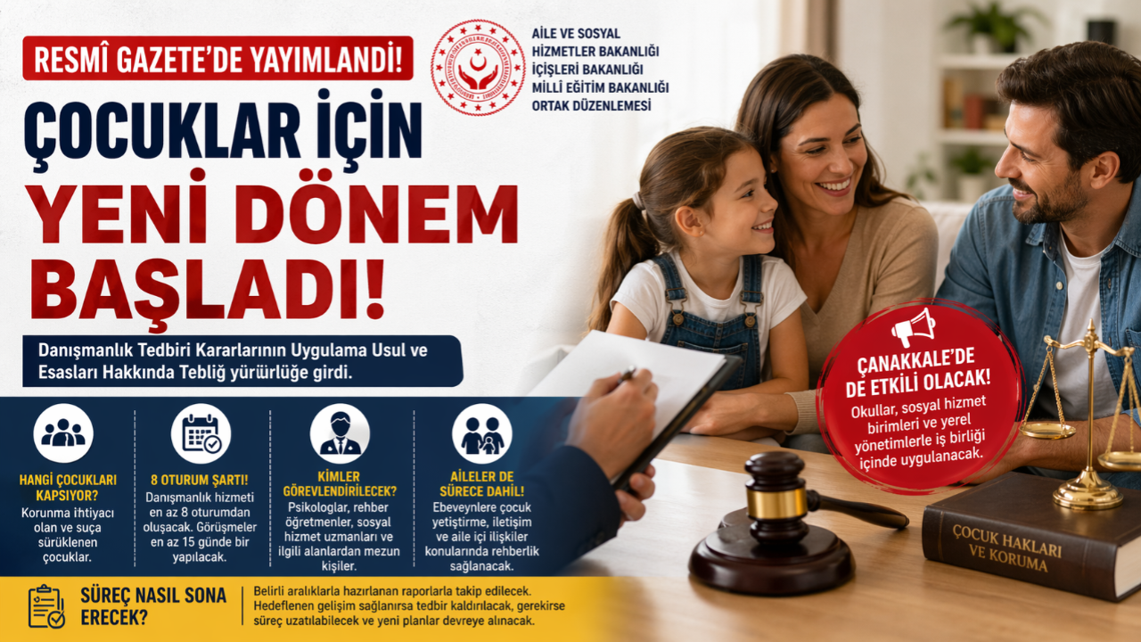 Çocuklar İçin Yeni Dönem Başladı: Ailelere Zorunlu Danışmanlık