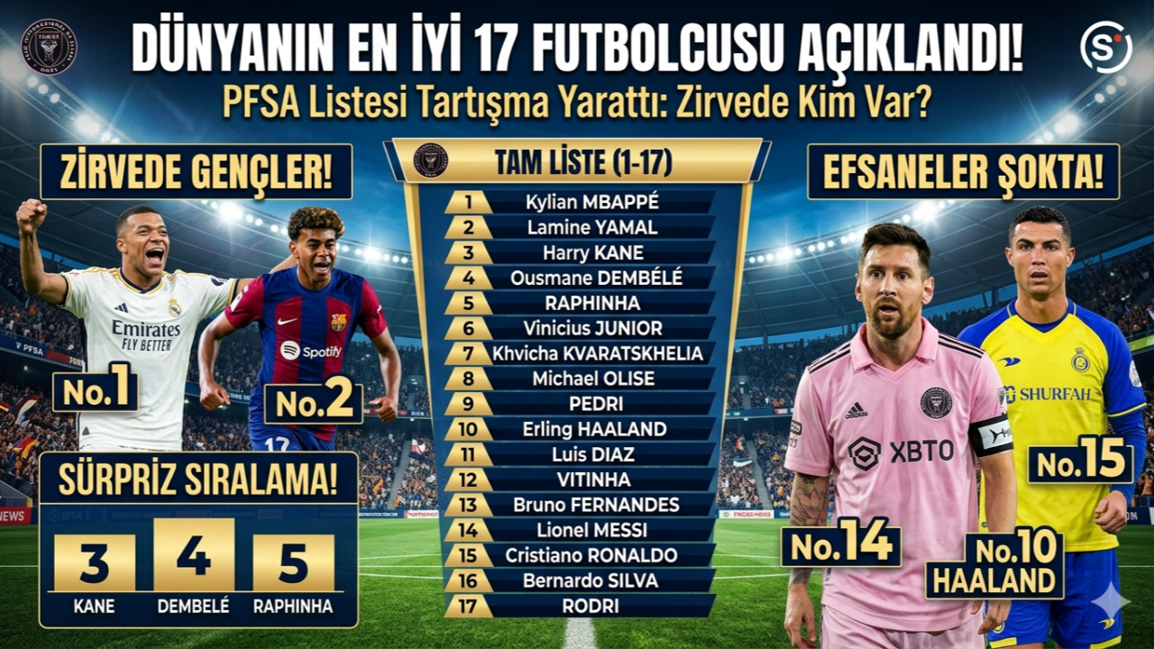 Dünyanın En İyileri Açıklandı! Ronaldo ve Messi’nin Sırası Şaşırttı… Zirvede Kim Var?