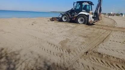 Geyikli sahillerinde yaz temizliği