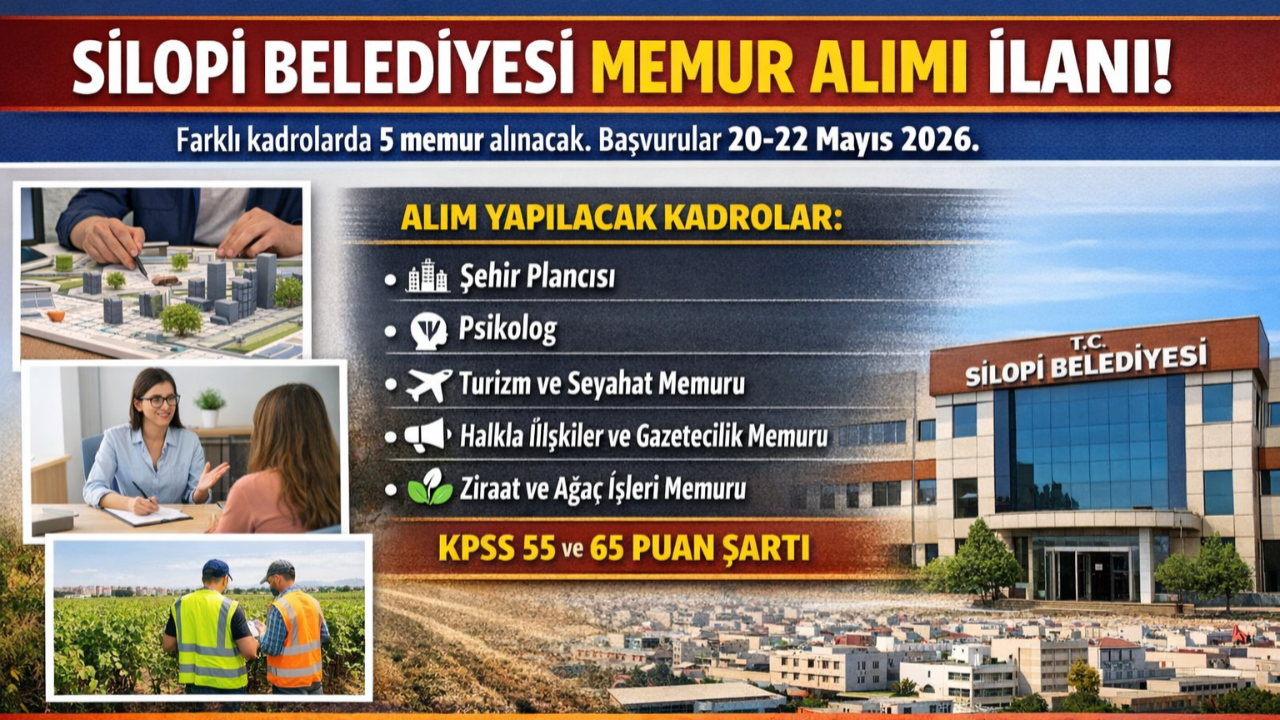 KPSS 55-65 Puanla Belediye Personel Alımı! İşte Şartlar