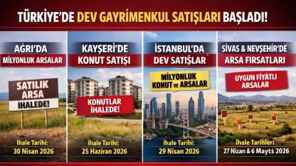 Türkiye Genelinde Büyük Satış Dalgası! Belediyeler ve Kurumlar Taşınmazları İhaleye Çıkardı