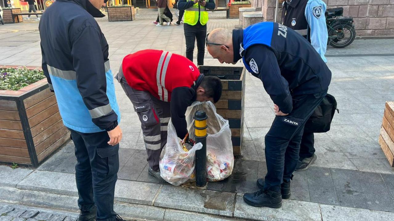 Çarşı bölgesinde kurallara uymayan işletmelere cezai işlem
