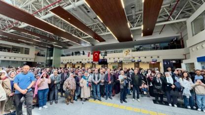 Hacı adayları kutsal topraklara uğurlandı