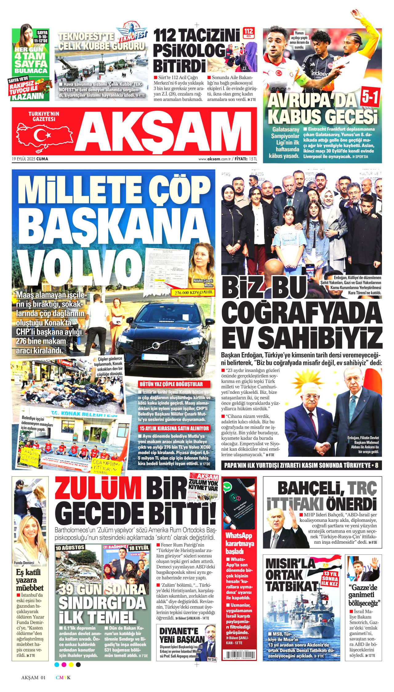 AKŞAM Gazete Manşeti