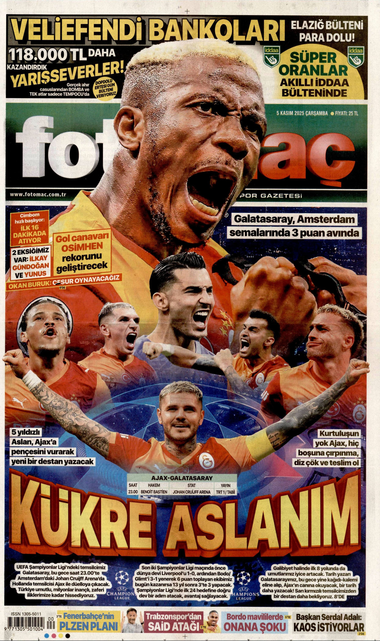 FOTOMAÇ Gazete Manşeti