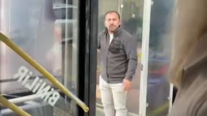 Yolculara küsen şoför otobüsten indi Yolcuların ikna çabası